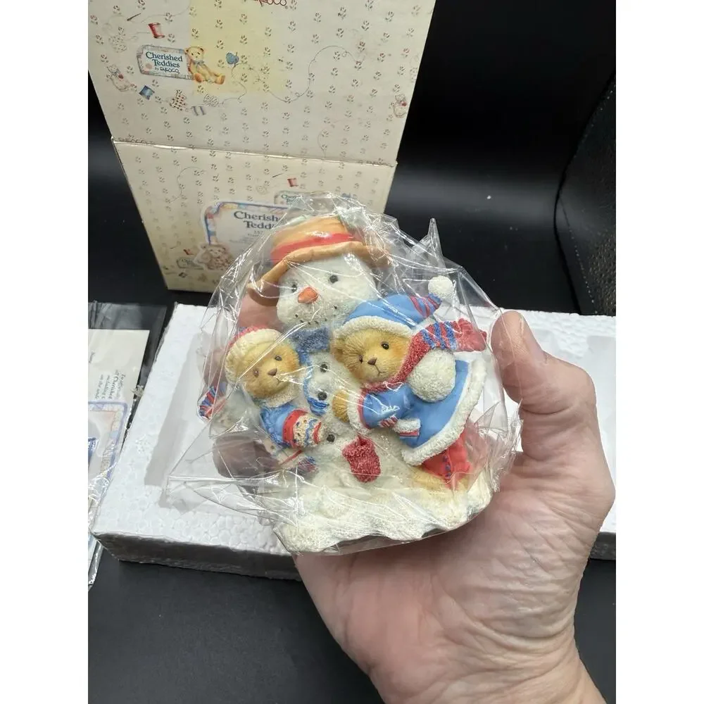 Cherished Teddies Bear Figurine 1998 Frank & Helen # 352950 Box & COA New -7
